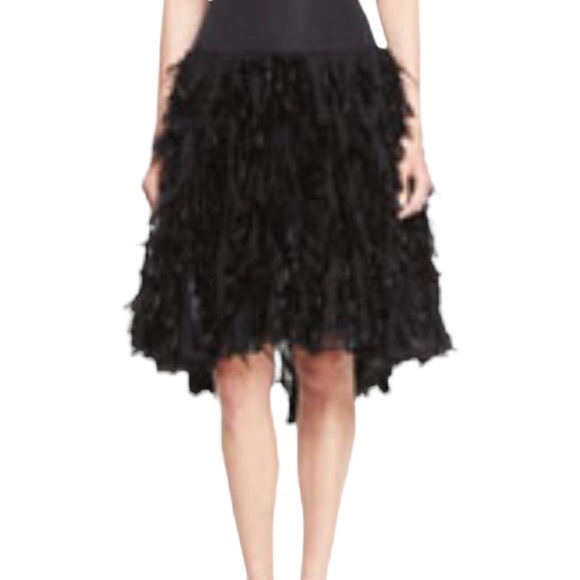 Moschino Women Black Sleeveless Chiffon Beaded With Ruffled Tiers Cocktail Dress - Picture 2 of 16